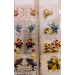 Μεμβράνη θερμική εκτυπωμένη shabby Easter (shrink) Φ 6 εκ La Blanche SB-4cm70