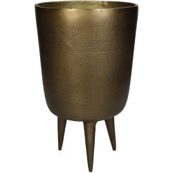 JΚ Home Décor - Κασπώ Αλουμίνιο Χρυσό 15.8x15.8x25cm 2429
