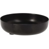 JK Home Decor - ΔΙΣΚΟΣ ΣΤΡΟΓΓΥΛΟΣ 14cm ΜΑΥΡΟΣ 206990