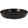 JK Home Decor - ΔΙΣΚΟΣ ΣΤΡΟΓΓΥΛΟΣ 20cm ΜΑΥΡΟΣ 207003