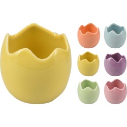 JK Home Decor - Αβγοθήκη κεραμική 6.7cm 6χρωμ 946483 (1τμχ)