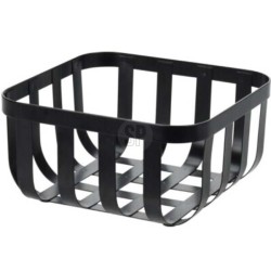 JK Home Décor - Φρουτιέρα από Μέταλλο Μαύρο 19.5x9.5cm 067096