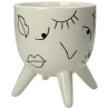 JK Home Decor - ΓΛΑΣΤΡΑ ΜΕ ΜΑΤΙΑ ΛΕΥΚΗ 16x14x14cm 5945