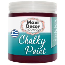 Χρώμα Κιμωλίας (Chalk paint ) Maxi Decor (ΚΑΦΕ ΚΟΚΚΙΝΟ) 250ml CHP-515