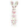 JK Home Décor - Λαγός με Λουλούδια από Φελιζόλ Λευκό 50cm 58176