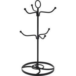 Βαση Μεταλλική Για φλυτζάνια Μαύρη 16x35cm JK Home Décor 105944