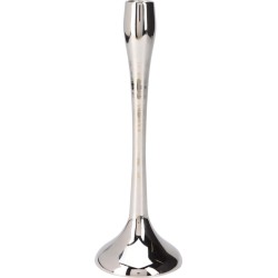 JK Home Décor - Κηροπήγιο από Αλουμίνιο Ασημί 8.5x25.5cm 245364