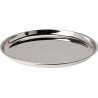 JK Home Décor - Δίσκος από Αλουμίνιο Ασημί 28x2.5cm 584647