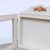 KORRESCRAFT-ΣΤΕΦΑΝΟΘΗΚΗ ΠΛΑΓΙΑ ΞΥΛΙΝΗ 30Χ29 FLOWERS-COTTAGE WHITE 239-502-63