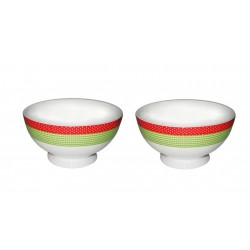 Μπωλ πρωινού πορσελάνης σετ 2 πολύχρωμα JK Home Decor 47040
