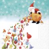 Χαρτοπετσέτα για decoupage 33Χ33 Paper-design Santa's rain LC0346