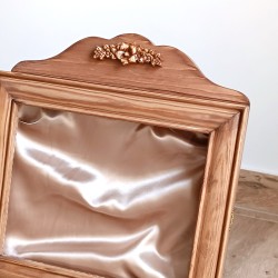 KORRESCRAFT-ΣΤΕΦΑΝΟΘΗΚΗ ΞΥΛΙΝΗ 30Χ29 FLOWERS-ALMOND WOOD 239-502-03-545