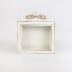 ΣΤΕΦΑΝΟΘΗΚΗ ΤΟΙΧΟΥ 29.7X31CM ANGELO-WHITE PATINA KORRESCRAFT-270-531-01