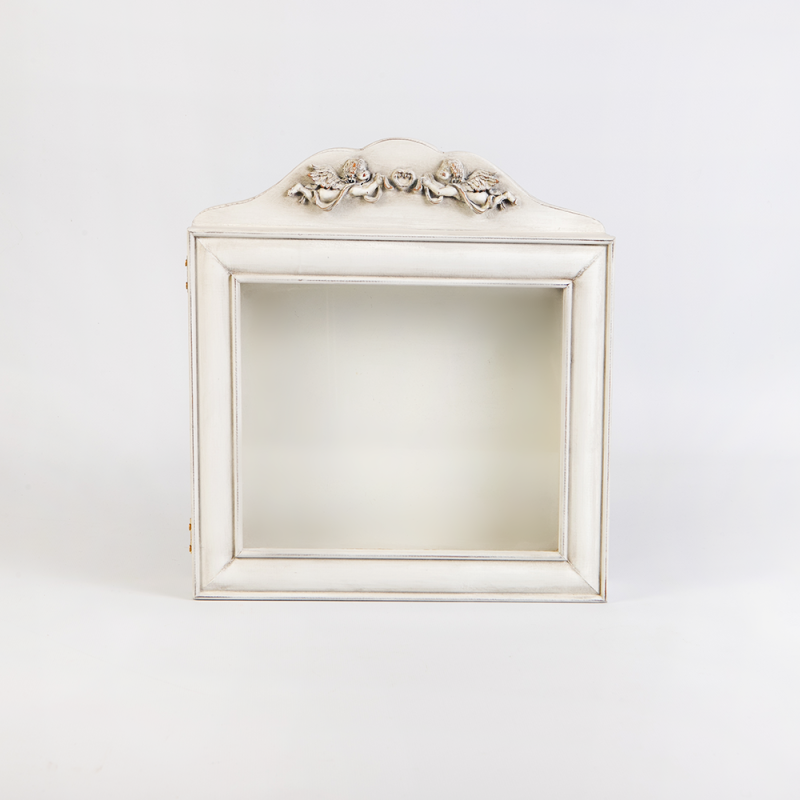 ΣΤΕΦΑΝΟΘΗΚΗ ΤΟΙΧΟΥ 29.7X31CM ANGELO-WHITE PATINA KORRESCRAFT-270-531-01