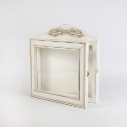 ΣΤΕΦΑΝΟΘΗΚΗ ΤΟΙΧΟΥ 29.7X31CM ANGELO-WHITE PATINA KORRESCRAFT-270-531-01