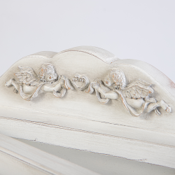 ΣΤΕΦΑΝΟΘΗΚΗ ΤΟΙΧΟΥ 29.7X31CM ANGELO-WHITE PATINA KORRESCRAFT-270-531-01