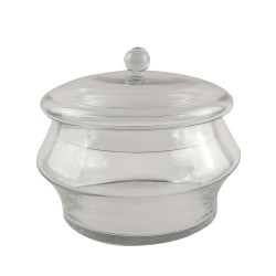 JK Home Décor - Γυάλα με Καπάκι 21.5x18cm 58331