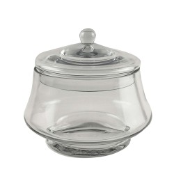JK Home Décor - Γυάλα με Καπάκι 21.5x19cm 58337