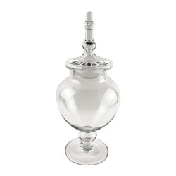 JK Home Décor - Γυάλα με Καπάκι 16.50x37.50cm 58338