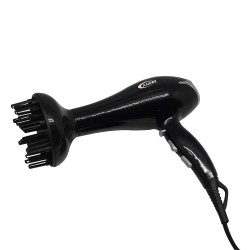 Σεσουάρ μαλλιών με 2 φυσούνες μαύρο 2400W Ankor 818532