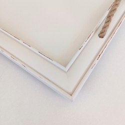 KORRESCRAFT 236-611-63 – Ξύλινος Δίσκος 34×43εκ – Antique – Cottage White