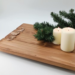 KORRESCRAFT 236-031-03 – Ξύλινο Πλατώ 44x31εκ - Vintage – Almond Wood