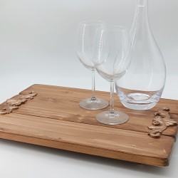 KORRESCRAFT 236-031-03 – Ξύλινο Πλατώ 44x31εκ - Vintage – Almond Wood