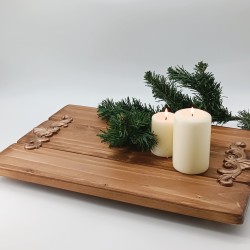 KORRESCRAFT 236-031-03 – Ξύλινο Πλατώ 44x31εκ - Vintage – Almond Wood