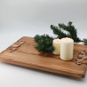 KORRESCRAFT 236-031-03 – Ξύλινο Πλατώ 44x31εκ - Vintage – Almond Wood