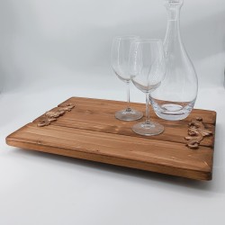 KORRESCRAFT 236-031-03 – Ξύλινο Πλατώ 44x31εκ - Vintage – Almond Wood