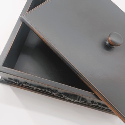 KORRESCRAFT 236-726-05 – Διακοσμητικό μεγάλο Κουτί 37x11,5x24εκ - Classic Black