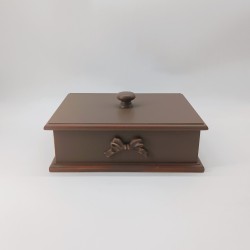 KORRESCRAFT 236-728-45 – Διακοσμητικό Κουτί Choco 25x8,5x20εκ - Mocca