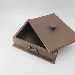 KORRESCRAFT 236-728-45 – Διακοσμητικό Κουτί Choco 25x8,5x20εκ - Mocca