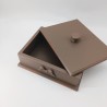 KORRESCRAFT 236-728-45 – Διακοσμητικό Κουτί Choco 25x8,5x20εκ - Mocca