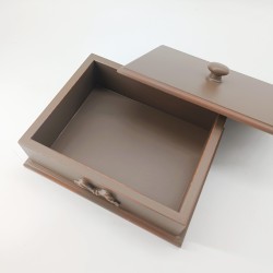 KORRESCRAFT 236-728-45 – Διακοσμητικό Κουτί Choco 25x8,5x20εκ - Mocca