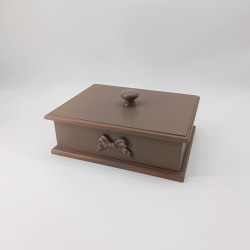 KORRESCRAFT 236-728-45 – Διακοσμητικό Κουτί Choco 25x8,5x20εκ - Mocca
