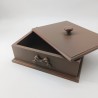 KORRESCRAFT 236-728-45 – Διακοσμητικό Κουτί Choco 25x8,5x20εκ - Mocca