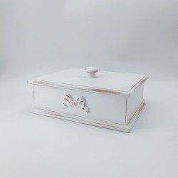 KORRESCRAFT 236-728-02 – Διακοσμητικό Κουτί Choco 25x8,5x20εκ - Shabby White