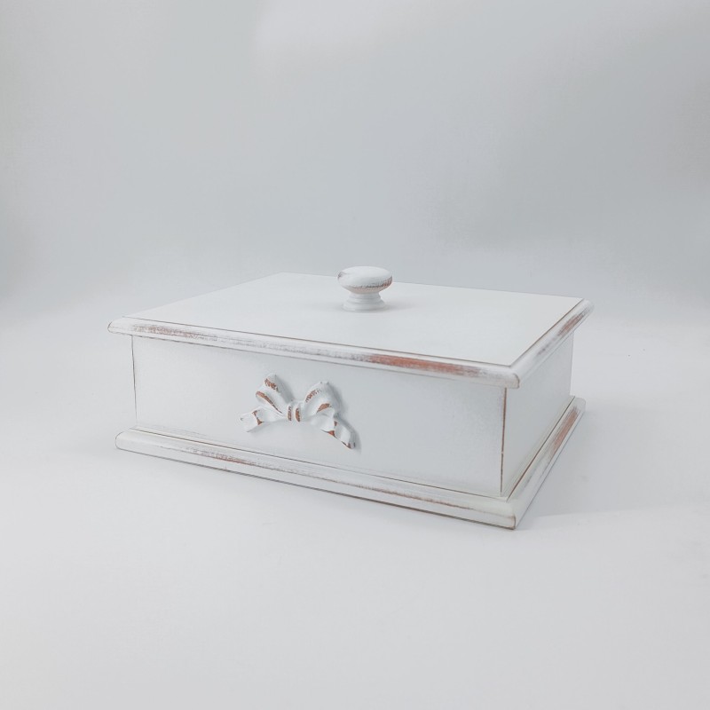 KORRESCRAFT 236-728-02 – Διακοσμητικό Κουτί Choco 25x8,5x20εκ - Shabby White