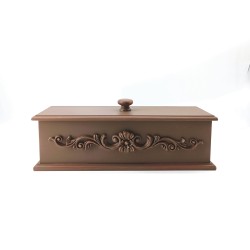 KORRESCRAFT 236-727-45 – Διακοσμητικό Κουτί 37x11,5x14εκ - Mocca