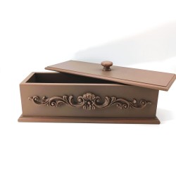 KORRESCRAFT 236-727-45 – Διακοσμητικό Κουτί 37x11,5x14εκ - Mocca