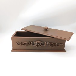 KORRESCRAFT 236-727-45 – Διακοσμητικό Κουτί 37x11,5x14εκ - Mocca