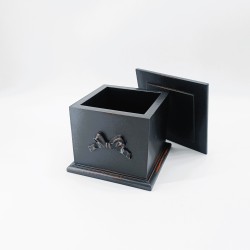 KORRESCRAFT 236-731-05 – Διακοσμητικό Κουτί Candy 14.5x12,5x14.5εκ - Classic Black