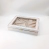 KORRESCRAFT 239-545-63 – Στεφανοθήκη Ξύλινη με Ύφασμα 33x26,5εκ – Champagne – Cottage White
