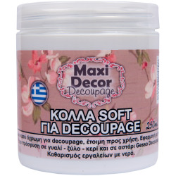 Κόλλα decoupage soft 250ml MAXI DECOR 430000984