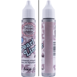 Pearl liner Maxi Decor 28ml ασημί πέρλας