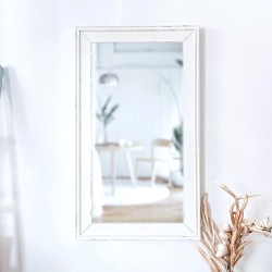 KORRESCRAFT 266-276-48 – Καθρέπτης Τοίχου 120Χ70ΕΚ – Breeze – White Chocolate