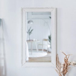 KORRESCRAFT 266-276-48 – Καθρέπτης Τοίχου 120Χ70ΕΚ – Breeze – White Chocolate