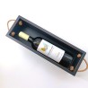 KORRESCRAFT- 236-720-05 Ξύλινη Θήκη Κρασιού με λαβές 37Χ12Χ9εκ