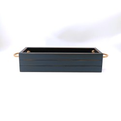 KORRESCRAFT- 236-720-05 Ξύλινη Θήκη Κρασιού με λαβές 37Χ12Χ9εκ